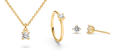 diamantschmuck kaufen aus cathedral collection von jan spille mit kette ring und ohrringen